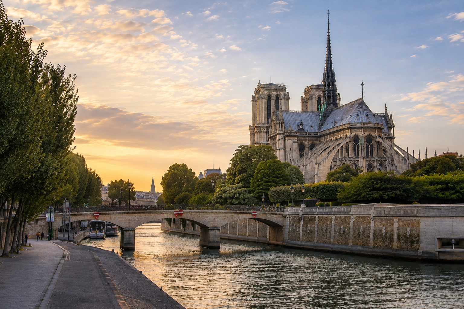 Pont de l’Archevêché - Notre-Dame Cathedral