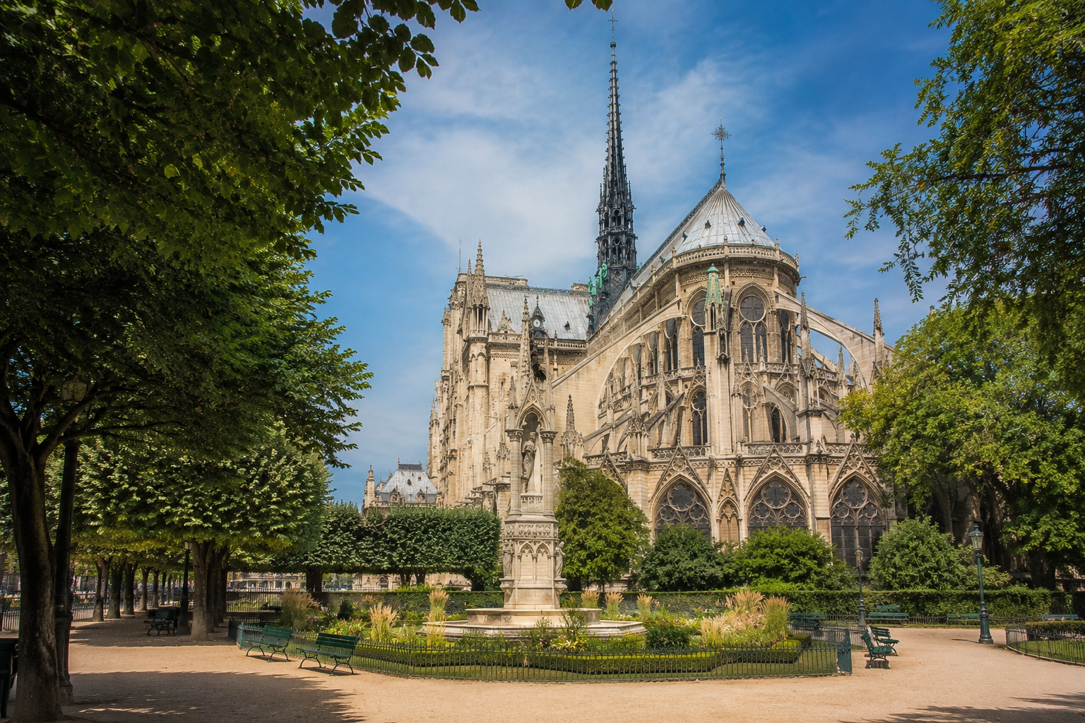 Square Jean XXIII - Notre-Dame Cathedral